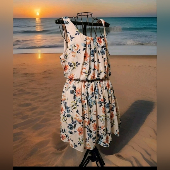 By & By Women's Silky Sleeveless Cinched Waist Midi Dress Size XL - Picture 4 of 11